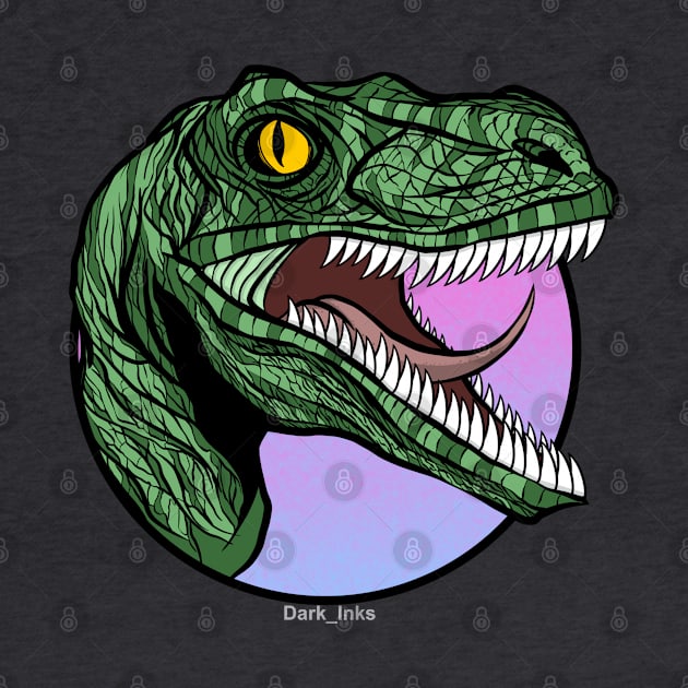 Velociraptor Dinosaur by Dark_Inks